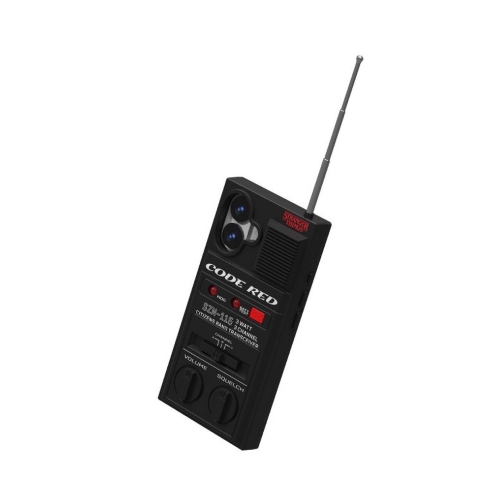 Stranger Things Walkie-Talkie Phone Case Apple iPhone 17 Extendable Antenna NEW - Picture 7 of 8